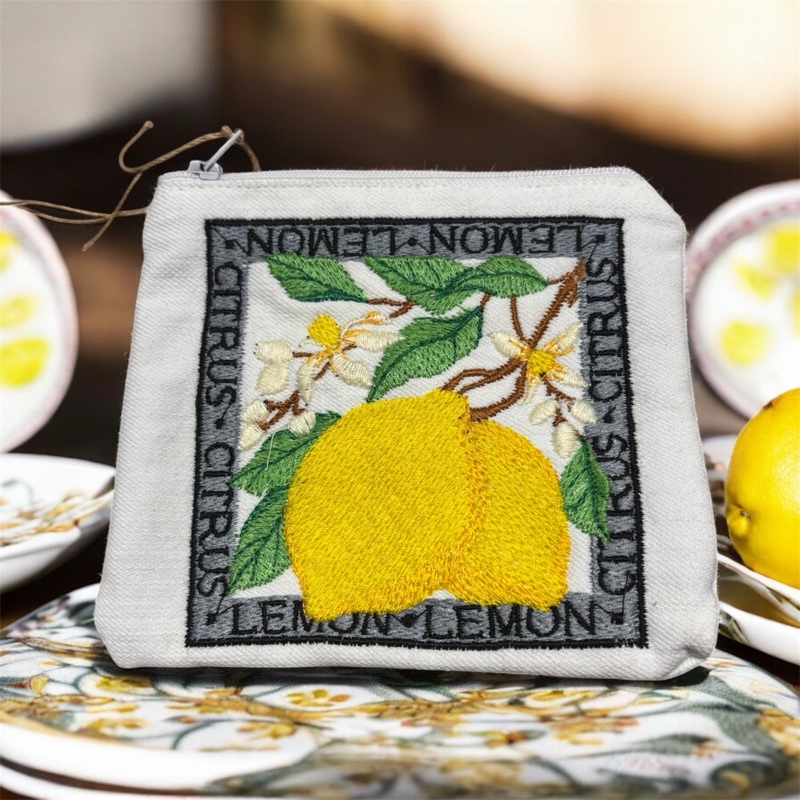 Sicilské slunce- Ručně šitý necesér, Kosmetická taštička