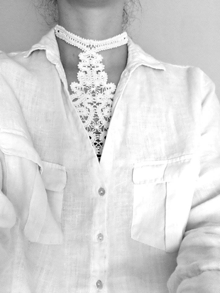 Bílá paní: Elegantní krajková vázanka