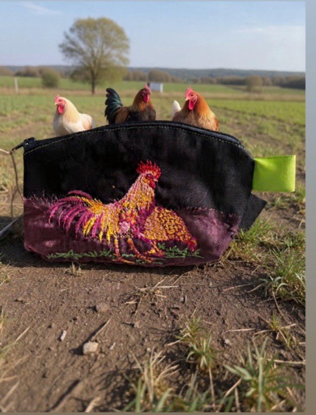 Na farmě- Ručně šitý necesér, Kosmetická taštička