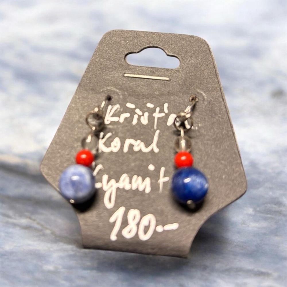 Mineralni nausnice s Koralem