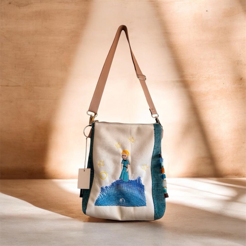 Maly princ, crossbody kabelka handmade rucne siti